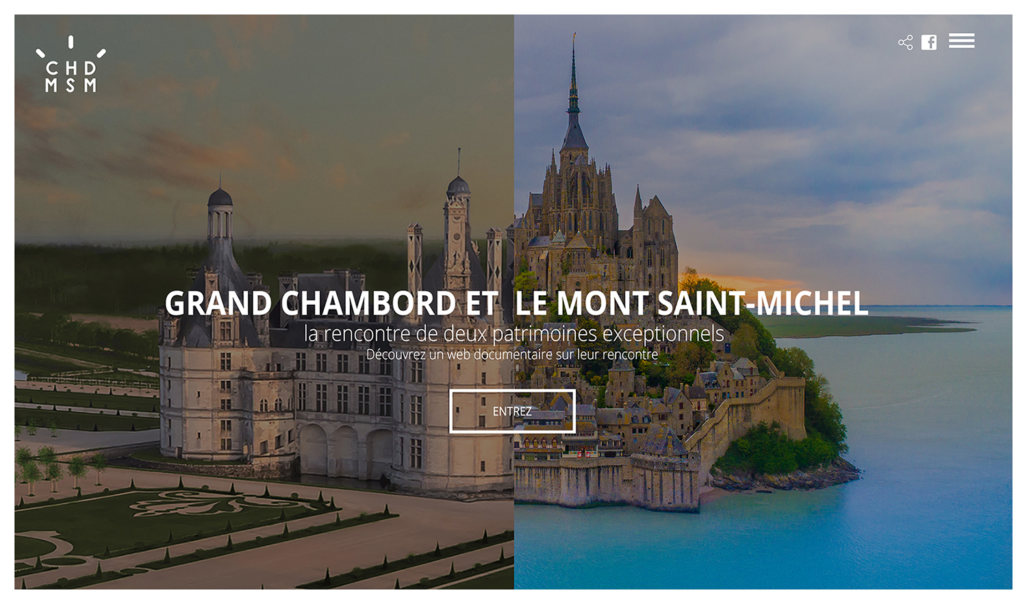 création site web chambord et le mont saint michel